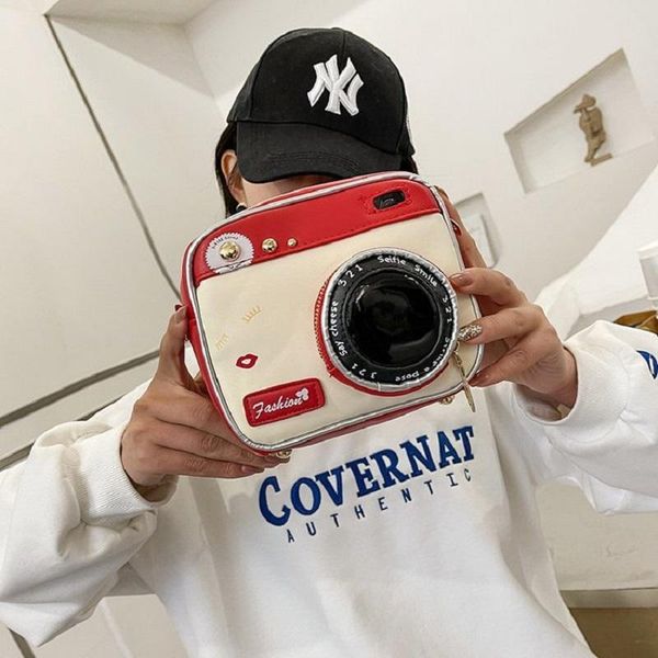 

evening bags camera bag european and american fashion creativity personality lady pu leather small shoulder women cross body cute girls