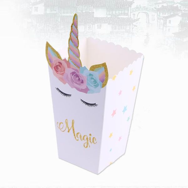 

gift wrap 12 pcs popcorn bag theme party box case favor accessory birthday supplies