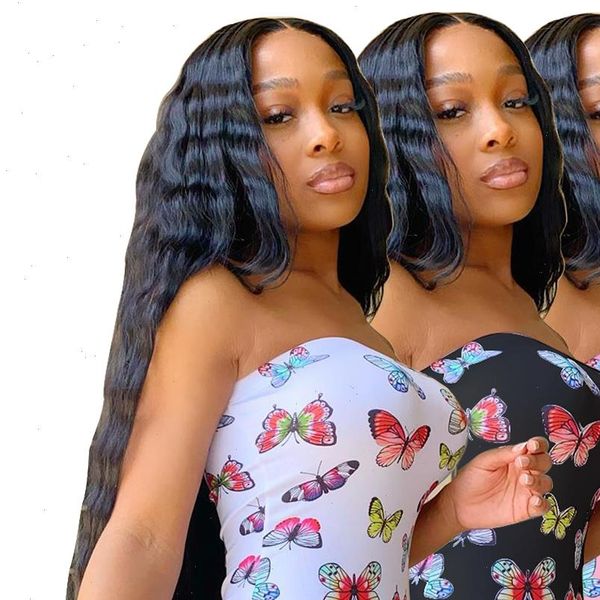 

women summer butterfly dress print strapless slash neck bodycon midi mini beach party bandage dresses vestidos, Black;gray