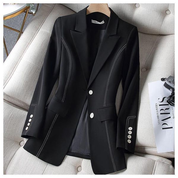 

women's suits & blazers design office lady coats and jackets women blazer coat korean style womens jacket chaqueta mujer jaquetas femin, White;black