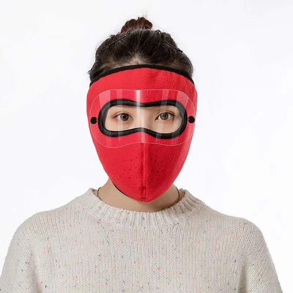 

cycling caps & masks protective dustproof outdoor sports winter face mask mouth reusable washable mountain climbing warm, Black
