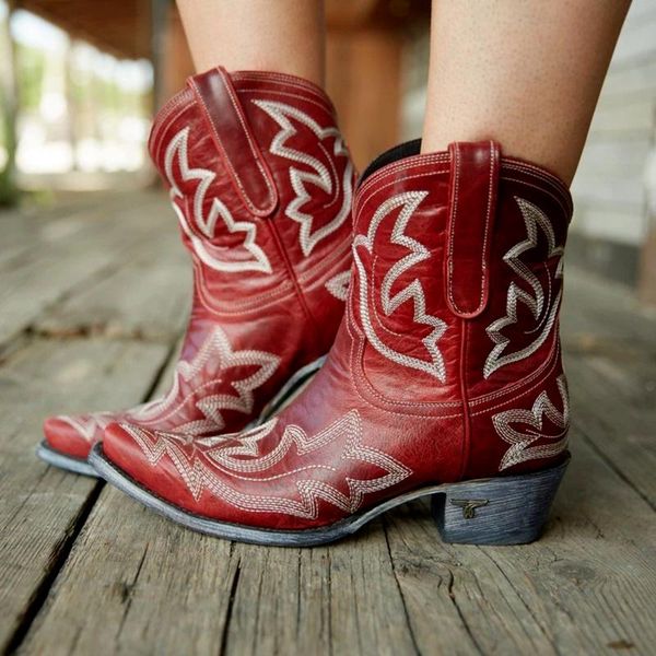 

boots women fashion shoes cowboy western heels, Black