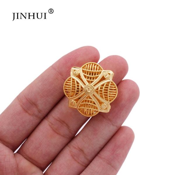 

cluster rings ring for lady trendy party 24k gold color jewelry african wedding jewellery wife gift bride engagement resizable size, Golden;silver