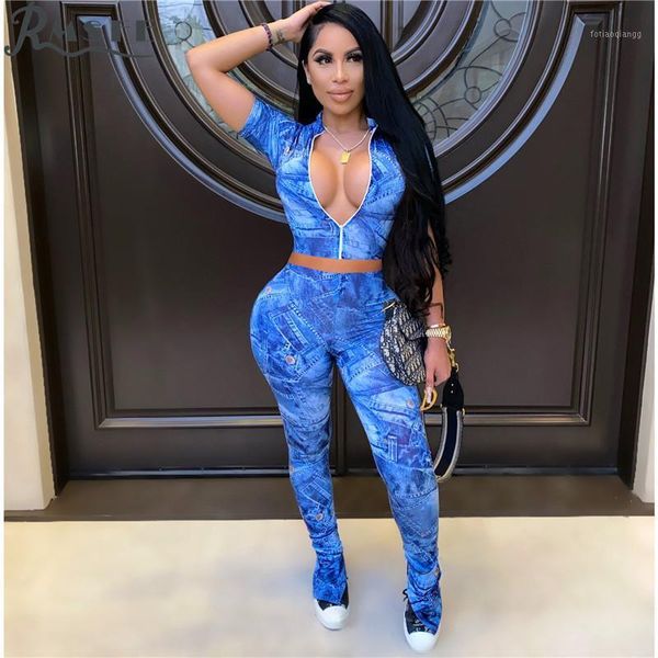 

women's tracksuits rmsfe 2021 special beach boho deep v-neck set summer matching young sets women short sleeve, Gray