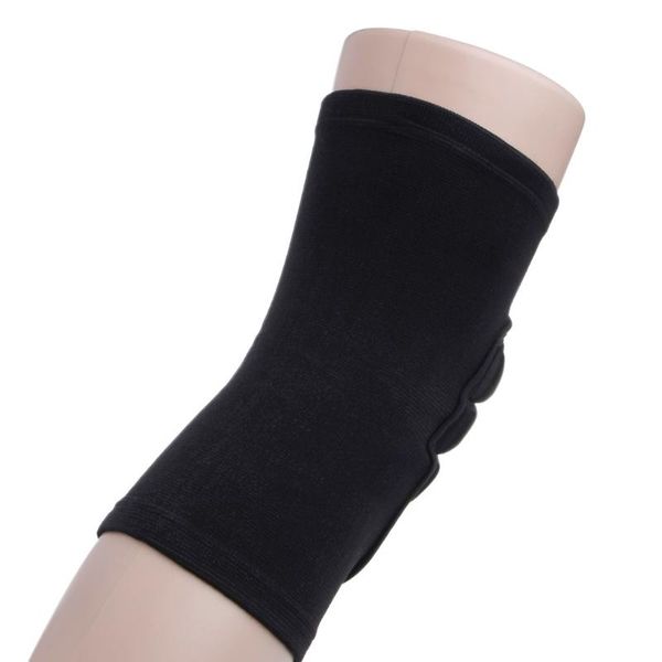 

elbow & knee pads protector brace support guards arm guard gym padded sports sleeve 900d, Black;gray