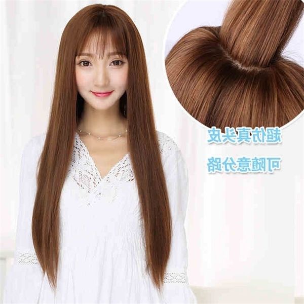 

hair long women's straight cos taobao new headgear, Black
