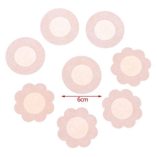 

2/10pcs women's nude invisible breast lift tape overlays on bra nipple stickers cover accessories g-strings, Black;white