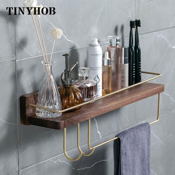 

wood wall shelf storage rack organizer household sundries decor holder hanger shelves with hanging hooks bathroom