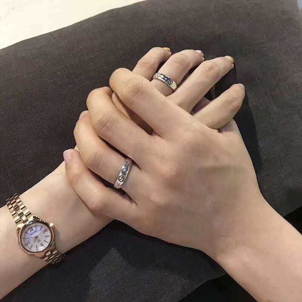 

midi rings necklace necklace gujiaai fearless flower and bird 925 silver simple pair double g letter for men and women
