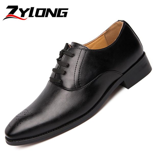 

dress shoes eur size 38-48 mens formal luxury classic full grain leather oxfords pointed toe lace up male footwear black white