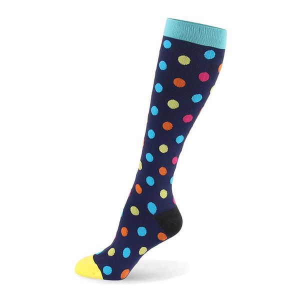 

sports socks 1 pair professional compression for women 15-20 mmhg athletic running cycling flight travel nursing, Black