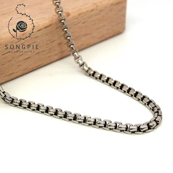 

chains 925 silver necklace is suitable for fashion jewelry men and women