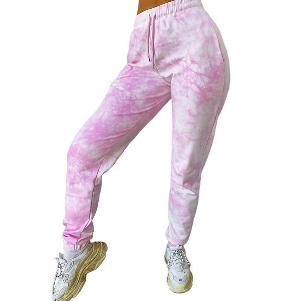 

women's pants & capris spring autumn harem high-waist trousers dye printed casual loose slimming wear side pockets bottoms, Black;white