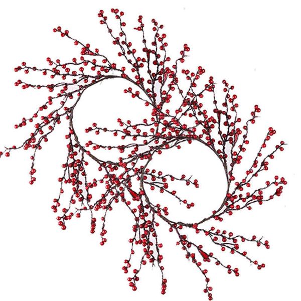 

christmas wreath door decoration red fruit wreath simulation berry decoration wreath decoration 2022