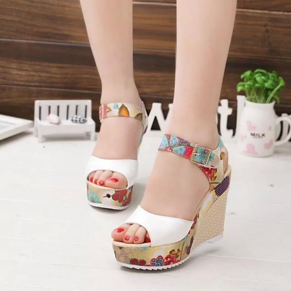 

dress shoes 2021 women's slope heel sandals summer fashion fish mouth waterproof table with, Black