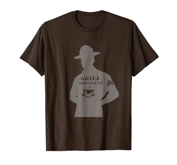 

grill sergeant picnic t-shirt grilling hobby barbecue tee, White;black