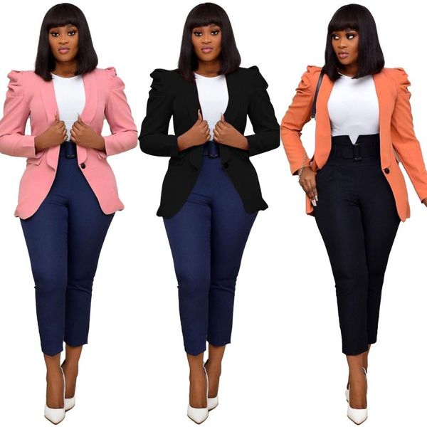 

ethnic clothing afican clothes for women 2021 autumn african solid color blazer ladys, Red