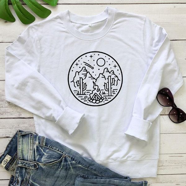 

women's hoodies & sweatshirts fashion women graphic camping sweatshirt long sleeve dventure hiking pullovers funny 90s vacay outdoor, Black