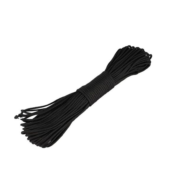 

outdoor gadgets diameter 4mm 7 stand cores 30m paracord survival parachute cord lanyard camping climbing rope hiking clothesline (black)