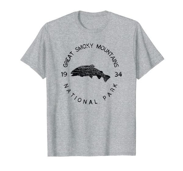 

Great Smoky Mountains National Park USA Vintage Design Trout T-Shirt, Mainly pictures