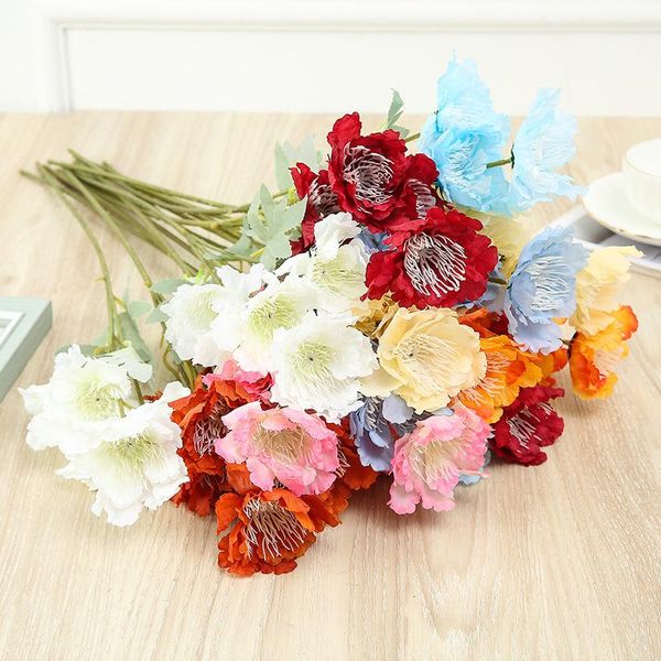 

decorative flowers & wreaths artificial 6 floating snow peonies wedding room decoration home dining table po studio shooting