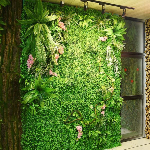 

green grass artificial plants for silk flowers household wedding decoration plant with leaf setting wall df47136 decorative & wreaths