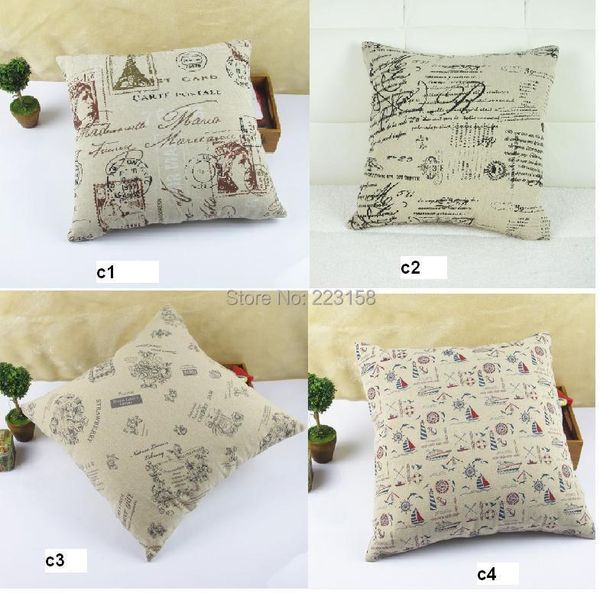 

pieces * 45cm*45cm cotton&linen cushion cover est price 20 styles cushion/decorative pillow