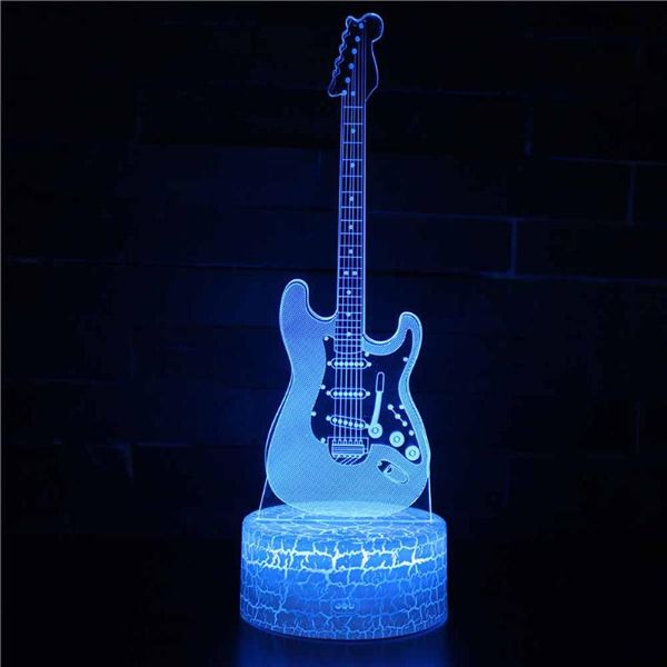 

night lights guitar lamp 3d anime figure japanese manga book girls kawaii pink room decor bedside setup nightlight motion sensor creative a