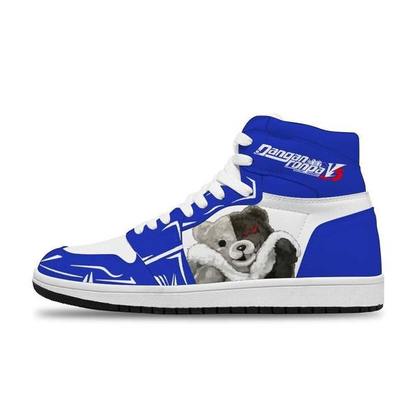 

2021 japanese anime danganronpa diy breathable running non-slip basketball shoes for teenagers fashion sneakersc1fc