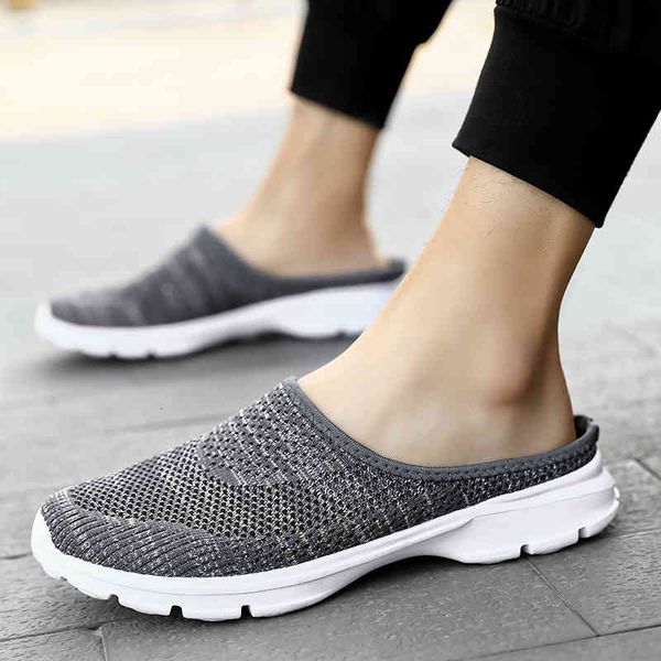 

dress shoes women sandals summer flats half slippers canvas fashion sneakers loafers woman mule size48, Black