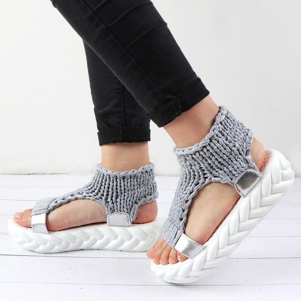 

dress shoes 2021 designer women platform sandals summer gladiator thick heels ladies white sandalias casual zapatos mujer, Black