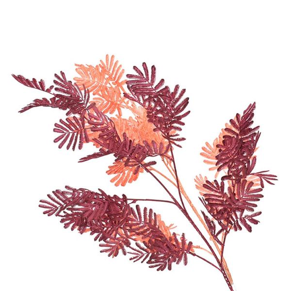 

decorative flowers & wreaths silk mimosa pampas grass home fall decor artificial fake flower bouquet wedding pots crafts plants