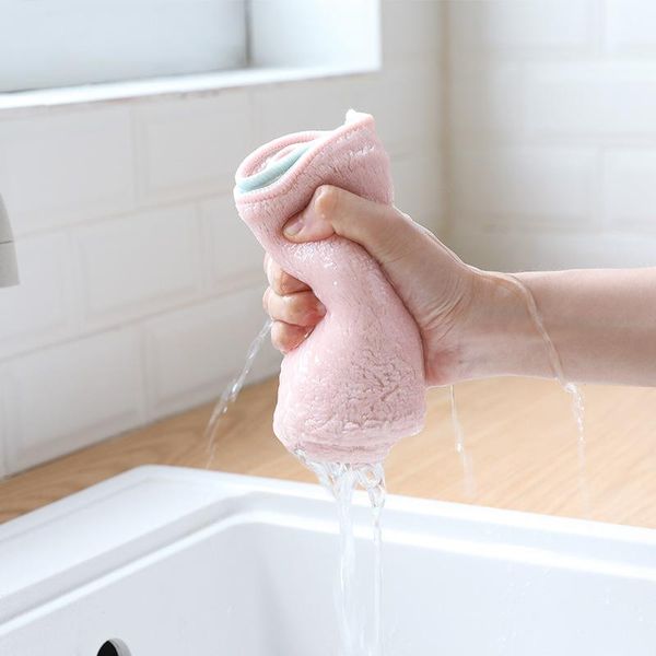 

cleaning cloths rag dish towel absorbent lint-kitchen oil-cloth 3 pack