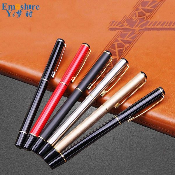 

creative stationery metal roller ball pen ballpoint gifts signature advertising school officl supplies p004 pens, Blue;orange
