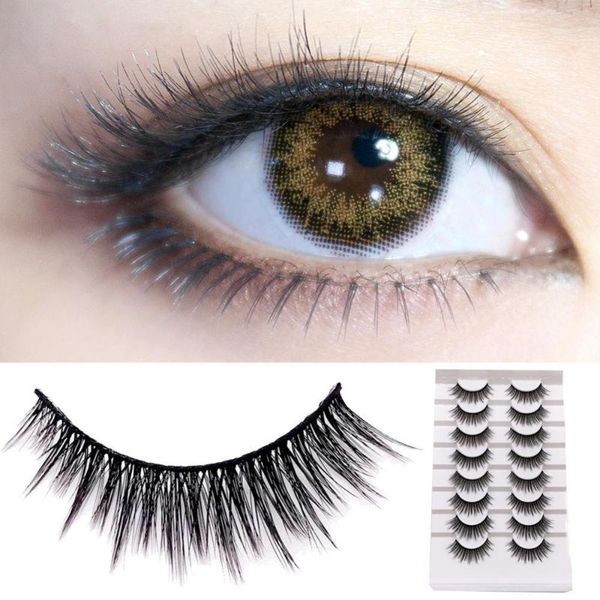 

false eyelashes 50% 8 pairs handmade natural long thick lashes extension eye makeup