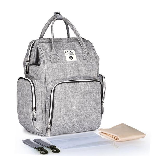 

backpack multifunctional insular diaper bag mommy large capacity waterproof travel
