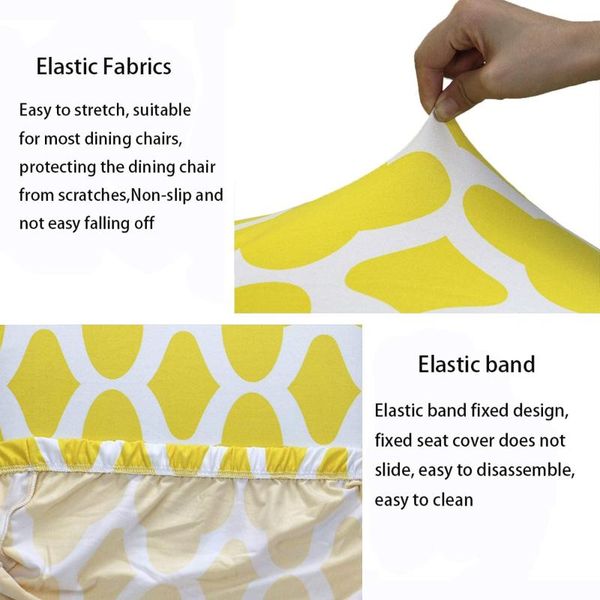 

chair covers 1/2/4/8pcs spandex stretch dining room furniture decoration elastic cover universal size kitchen living