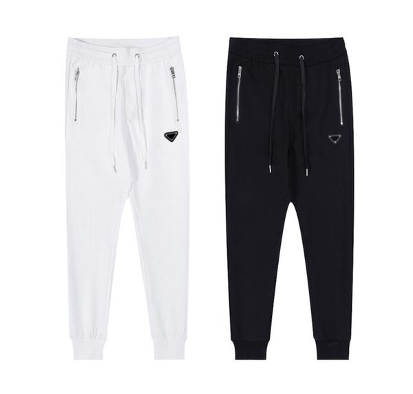 

fashion branded sport pants mens women sweatpants joggers with badge highly quality men track pant cargo pants long trousers, Black