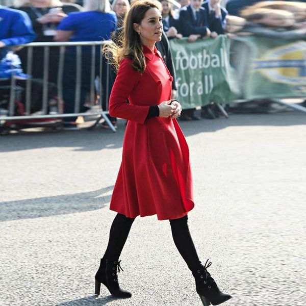 

women's trench coats kate middleton coat fashion autumn party office casual vintage elegant button long sleeve red jacket, Tan;black