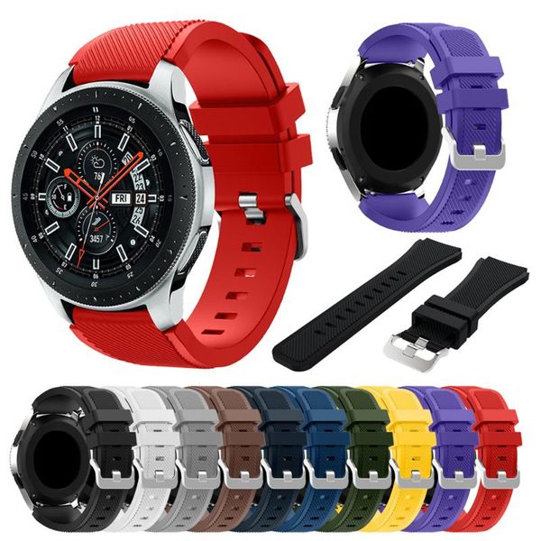 

watch bands men women fashion simple silicone replacement strap pure color sport wristband for samsung galaxy supplies, Black;brown