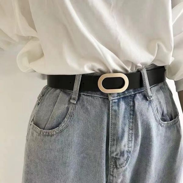 

belts metal buckle ladies belt korean wild casual women fashion simple sweater suit skirt pants tide, Black;brown