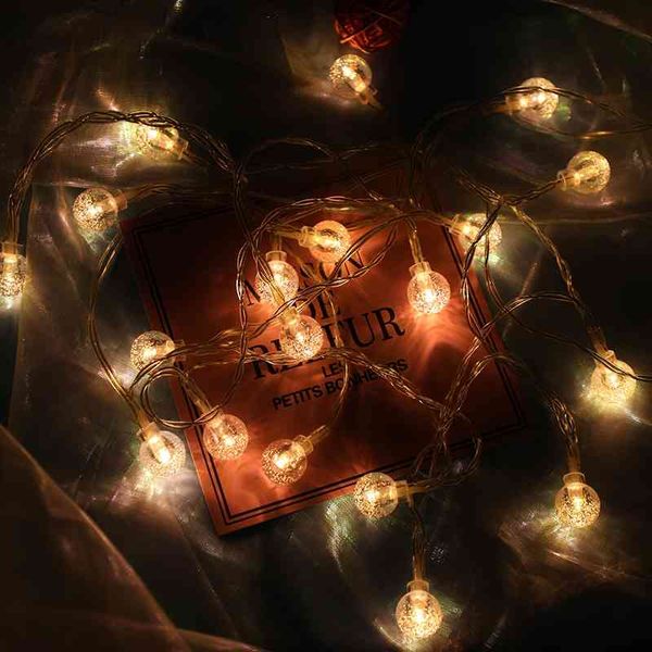

selling led solar bubble water drop day decoration color bulb lamp string