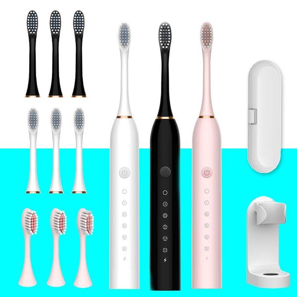 

sonic electric toothbrush 6 files usb rechargeable soft bristle timer brush for outdoor travel household mi ni toothbrus smart