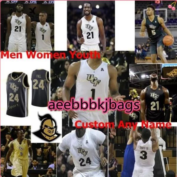 

ncaa college ucf knights basketball jersey 22 darin green jr tacko fall 25 ryan anders 3 dre fuller matt custom stitched 21 asfvas5, Black