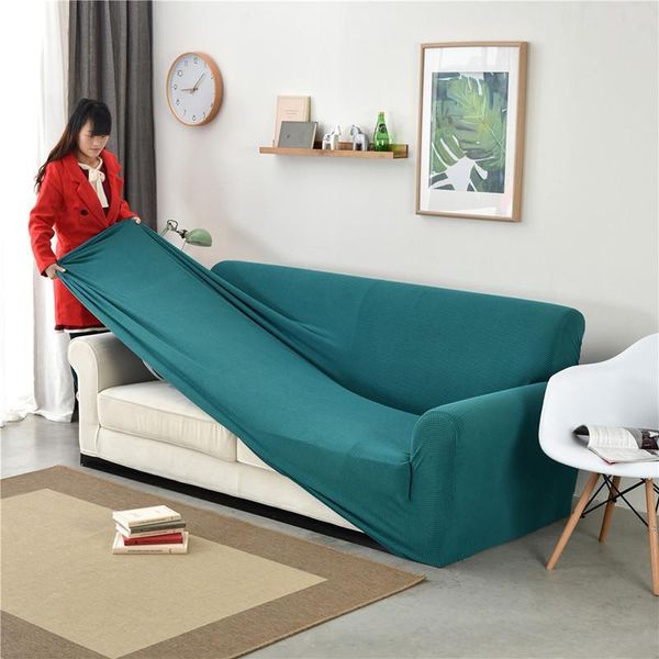 

chair covers 41 fleece sofa cover for living room solid color elastic slipcover couch cubre armchair furniture
