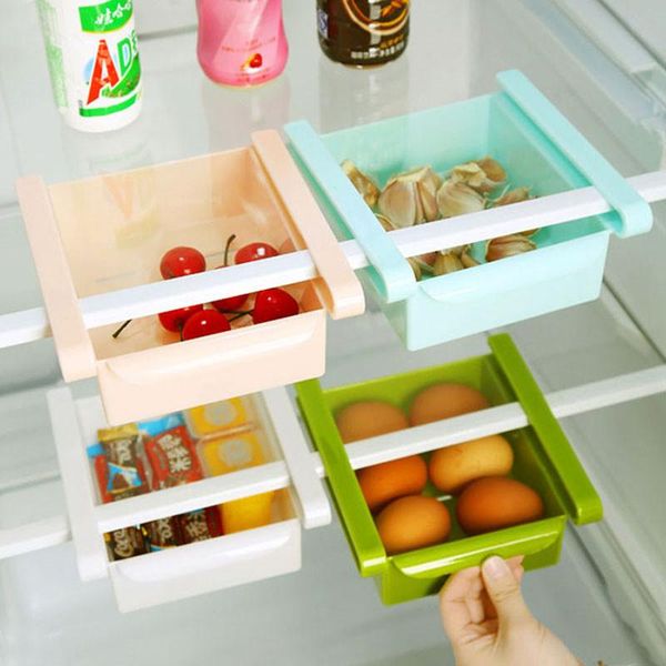 

multi-purpose refrigerator fresh spacer layer storage box kitchen container rack pull-out drawer organizer & organization