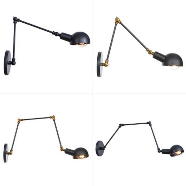 

wall lamp loft retro industrial style aisle stairs corridor balcony simple creative restaurant bar wrought iron long arm