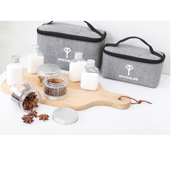 

travel picnic camping seasoning storage gray bag in stock dhl