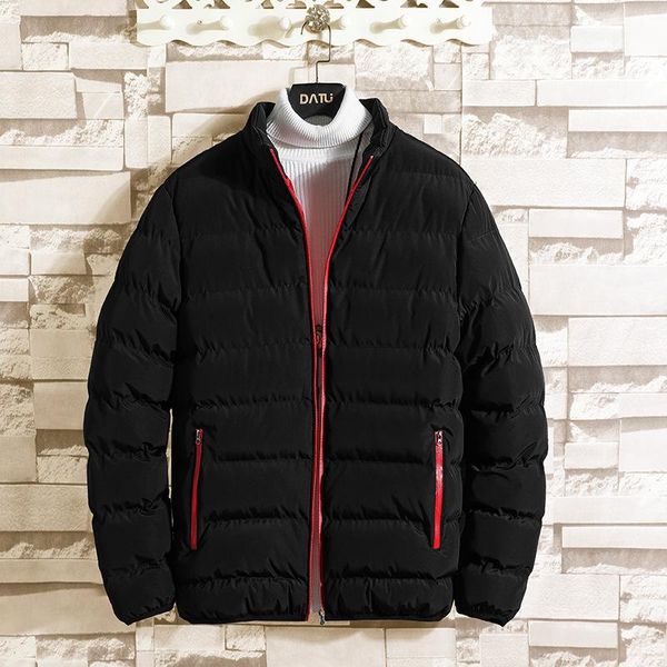 

men's jackets zity autumn winter warm jacket stand collar fashion casual coat male parka overcoat outwear cotton black m-4xl, Black;brown