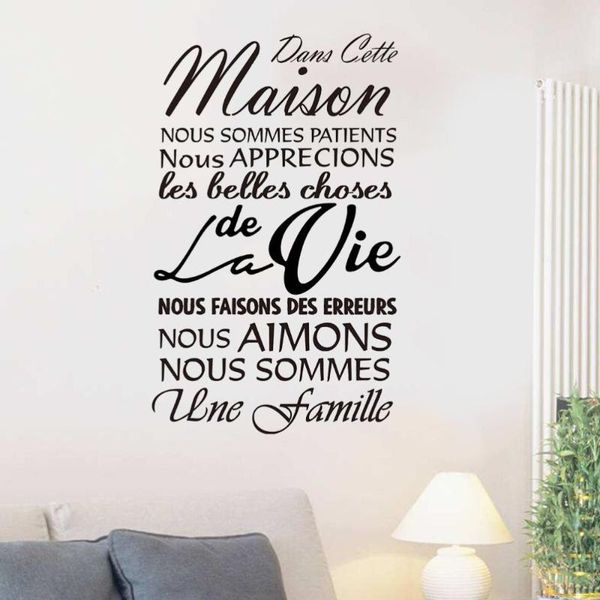 

wallpapers maison home rule wall decals creative living room wallpaper bedroom background sticker